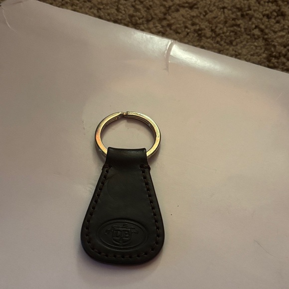 DOONEY AND BURK Black/ brown Leather Keychain - Picture 1 of 1